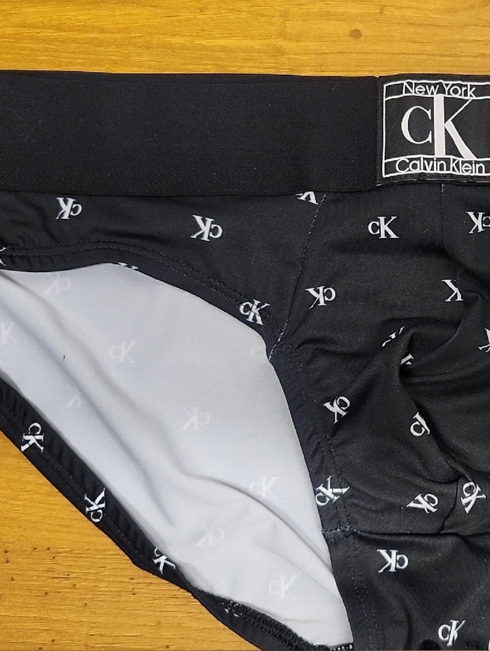 Calvin Klein Hip Brief with White CK Print